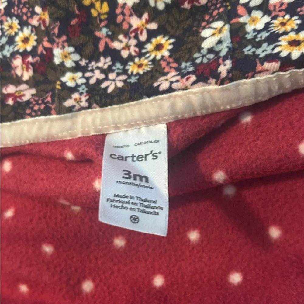Carter's Burgundy Polka Dot Hoodie